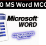 ms word mcq questions and answers pdf